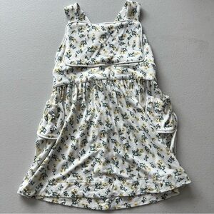Kate Quinn White and Yellow Floral Toddler Dress